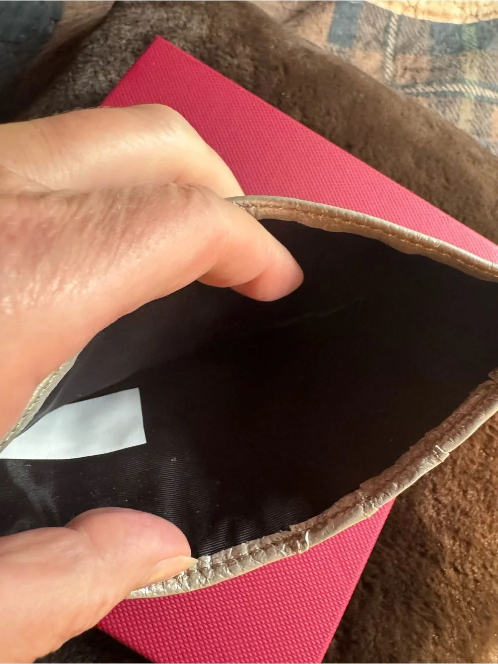 Tignanello Silver Leather Card & ID Wallet